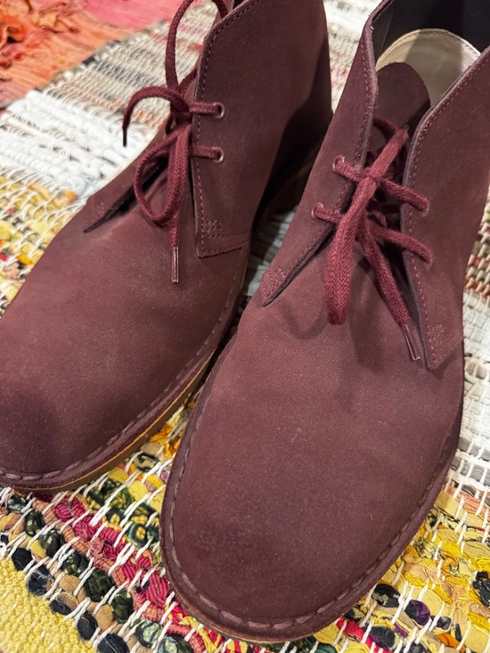 Clarks Desert Boot in Bordeaux Mens 14 main image 9